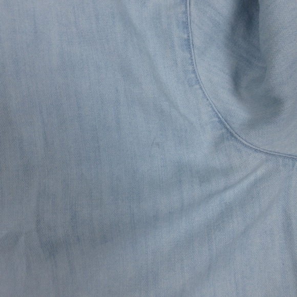 Frank & Eileen Shirt Womens Large Blue Denim Chambray Famous Eileen Button Up - Picture 6 of 9